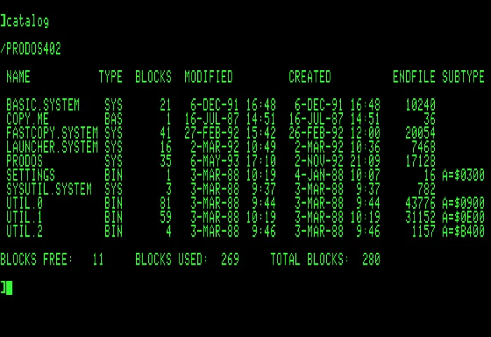Apple Prodos